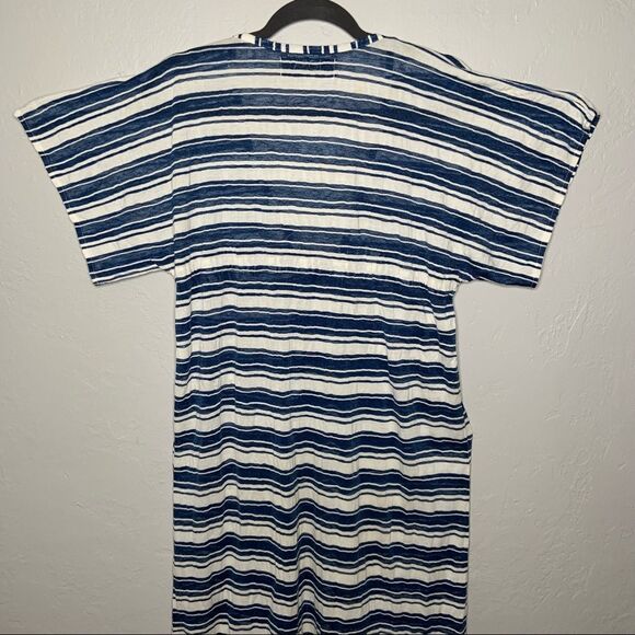 Joss Tulum Striped Blue and White Cover up Dress - Picture 7 of 12